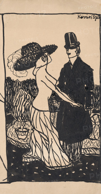 Fashionable sketch III., 1908-1912.