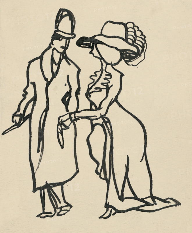 Fashionable couple I., 1908-1912.