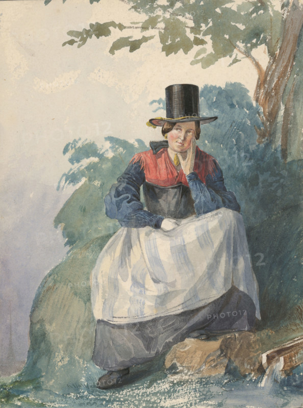 Seated Woman by the Stream, 1839-1844.