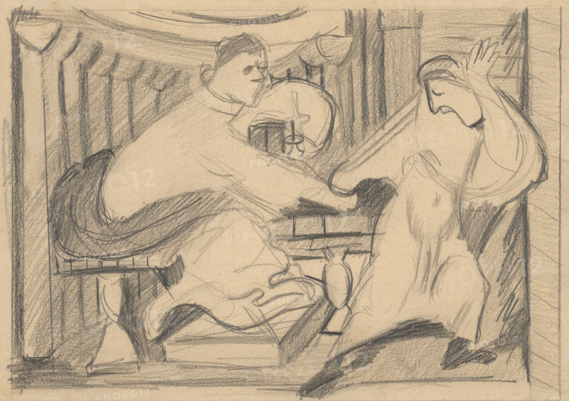 Study for the painting Seduction, 1936.