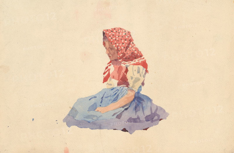 Seated Little Girl, after 1900.