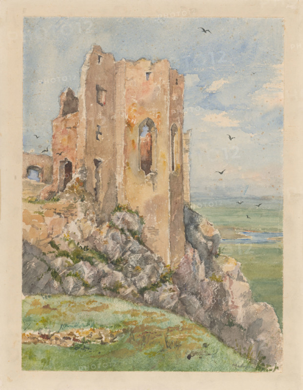 Ruins of Beckov castle, 1870-1872.
