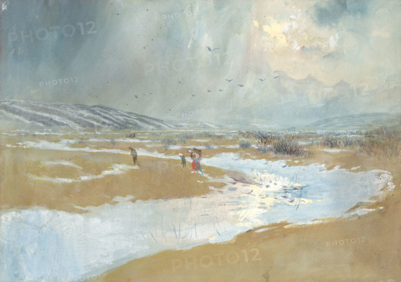 Spis Landscape in Winter, around 1879.