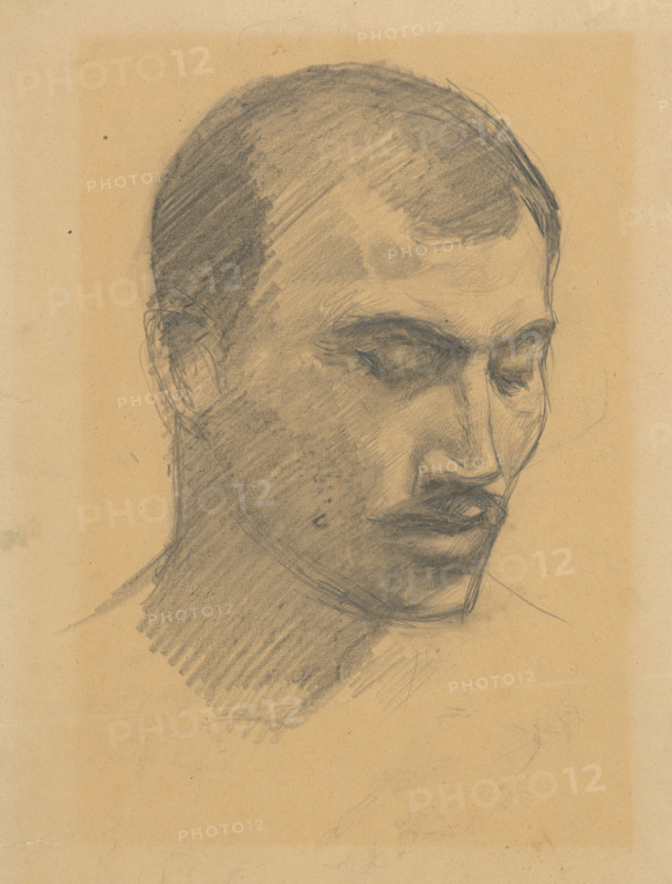 Man's head, 1885-1900.