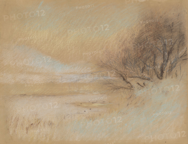 Winter landscape with a river, 1898-1899.