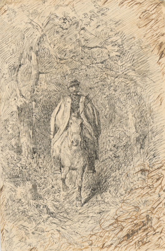 Juhasz on horseback, 1887.