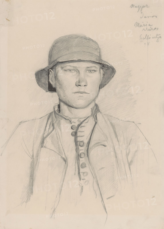 Peasant's head, around 1875-1878.