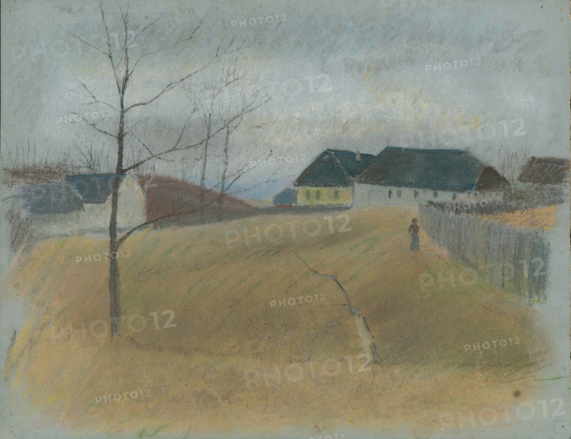 At the end of the village, 1875/1885.