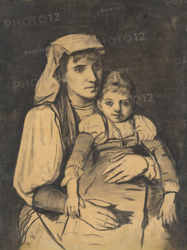 Mother with child, 1885.