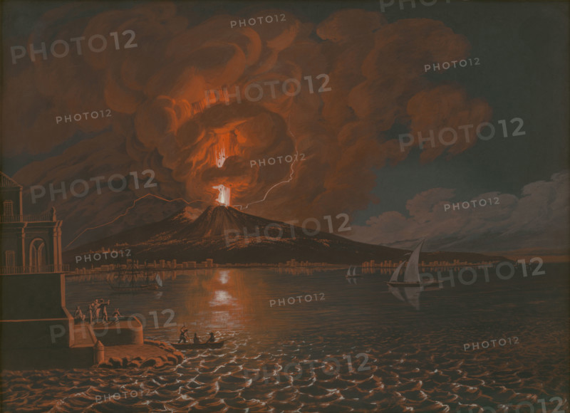 Eruption of the Italian volcano. Vesuvius, 1810-1827.