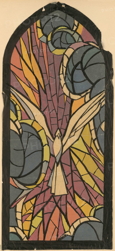 Design for a glass window III., 1940-1944.
