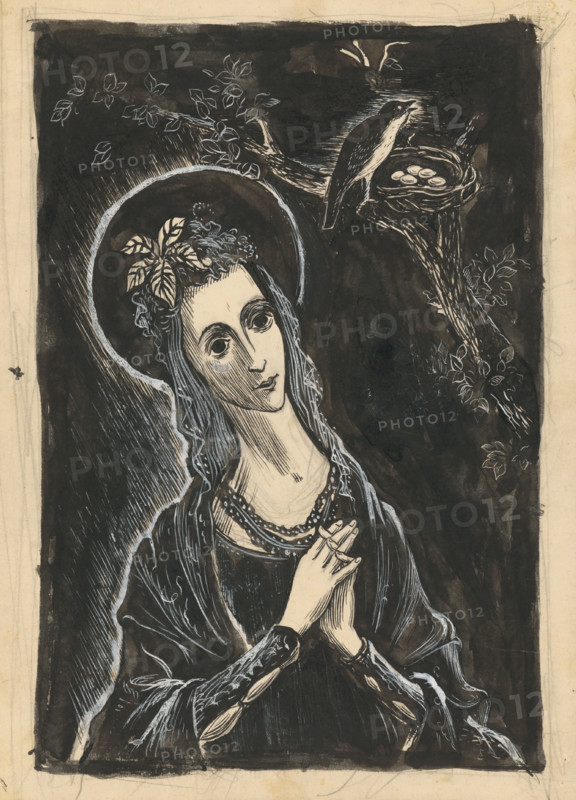 Saint with a Bird, 1939/1944.
