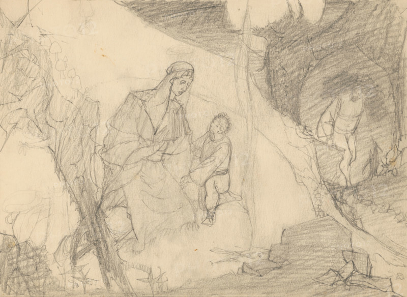 Illustration (Escape to Egypt?), 1940/1944.