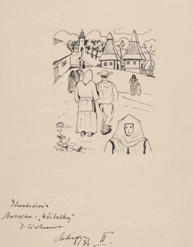 Female Teachers, 1931.   Additional Info: Illustrations for the book - Jolana Cirbusova. Silent battles: fairy tales. Trnava: St. Adalbert's Society, 1932 Vojtecha, 1932.