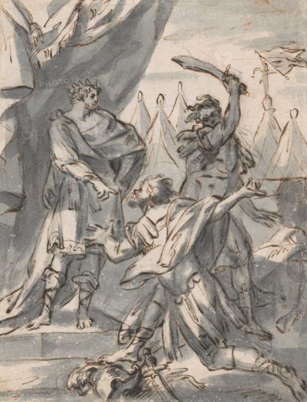 Execution in a military camp, 1601/1700.