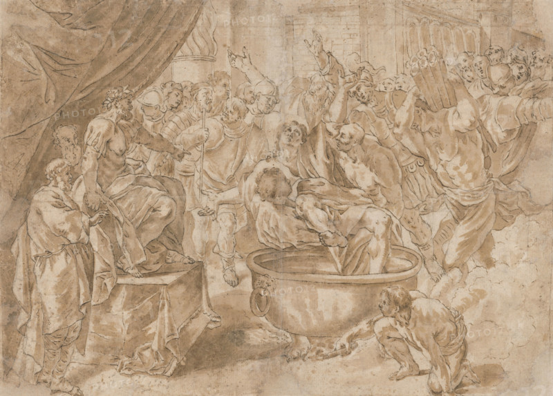 Scene of the torture of St. John on Patmos, 1501/1600.