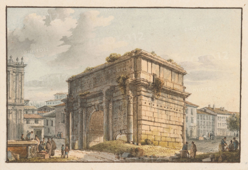 Triumphal arch in Rome, 1701/1800.