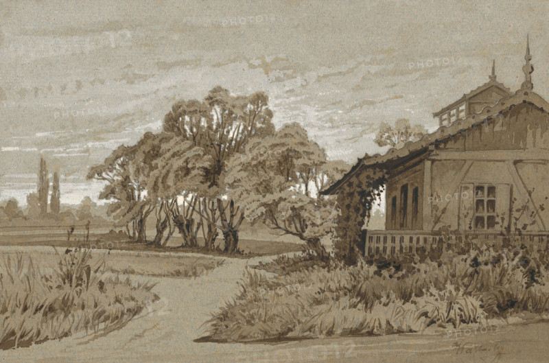 Greb - park in Poprad, 1875-1880.