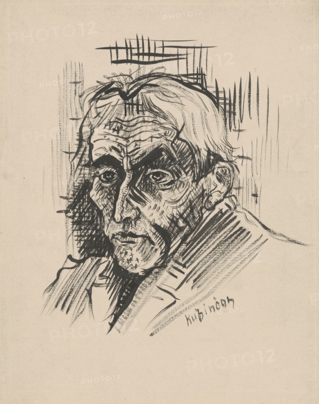 Man's head, around 1940.