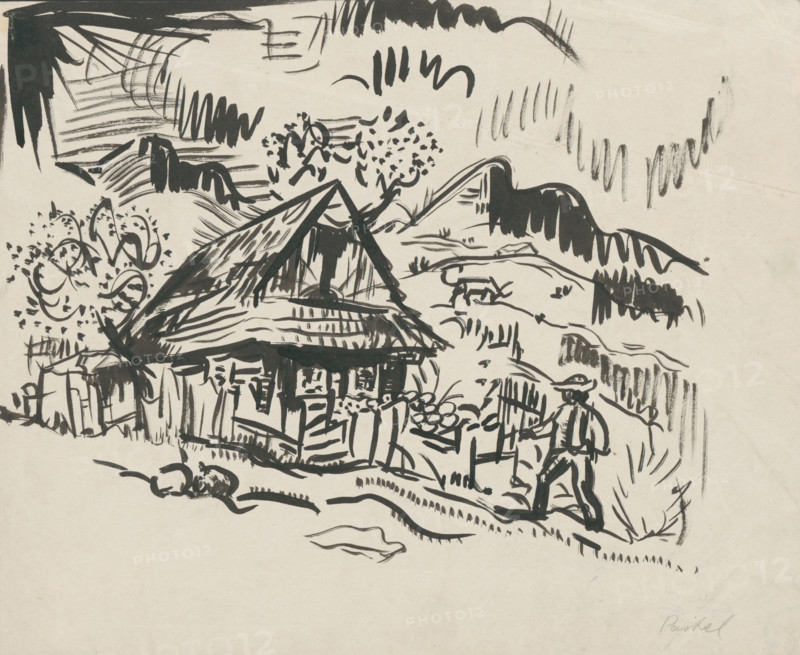 Mountain landscape, 1940 onwards.