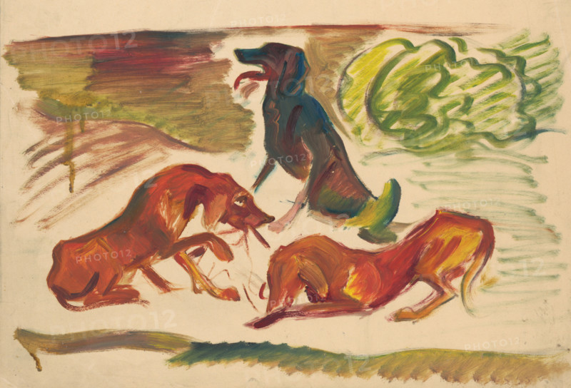 Dogs in the country, 1935-1944.