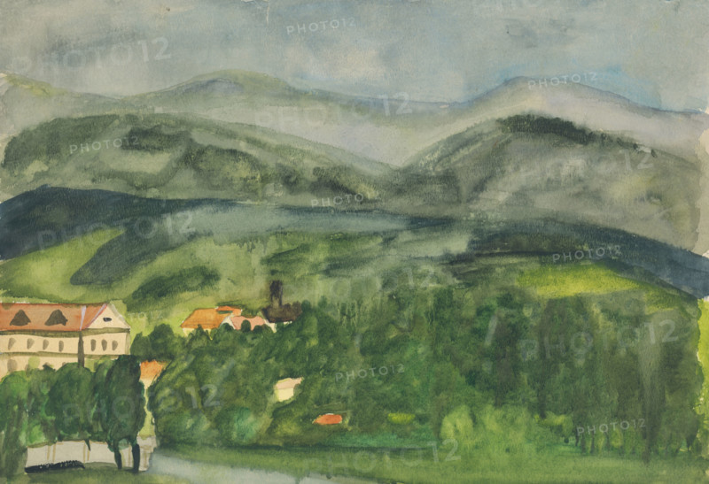 Landscape with houses, 1940-1944.