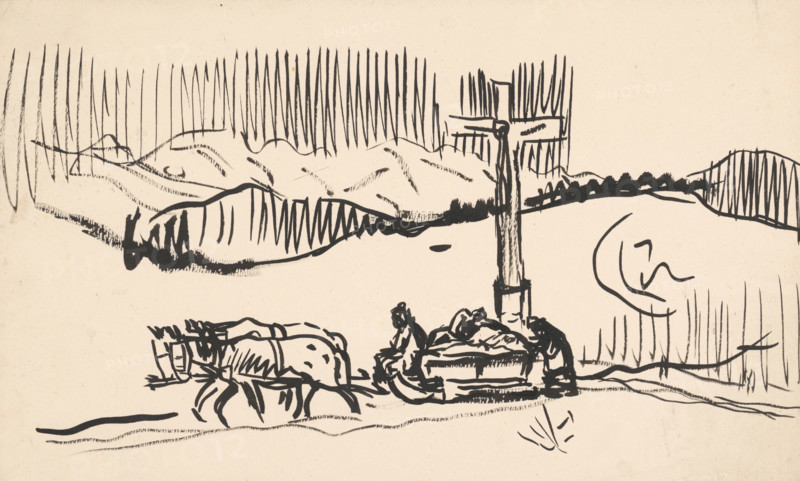On the sledge, 1925-1935.