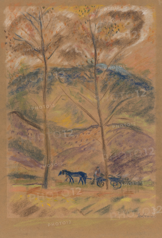 Landscape with a carter, 1934-1940.