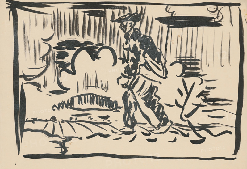 Walking man, 1st half 20th century.