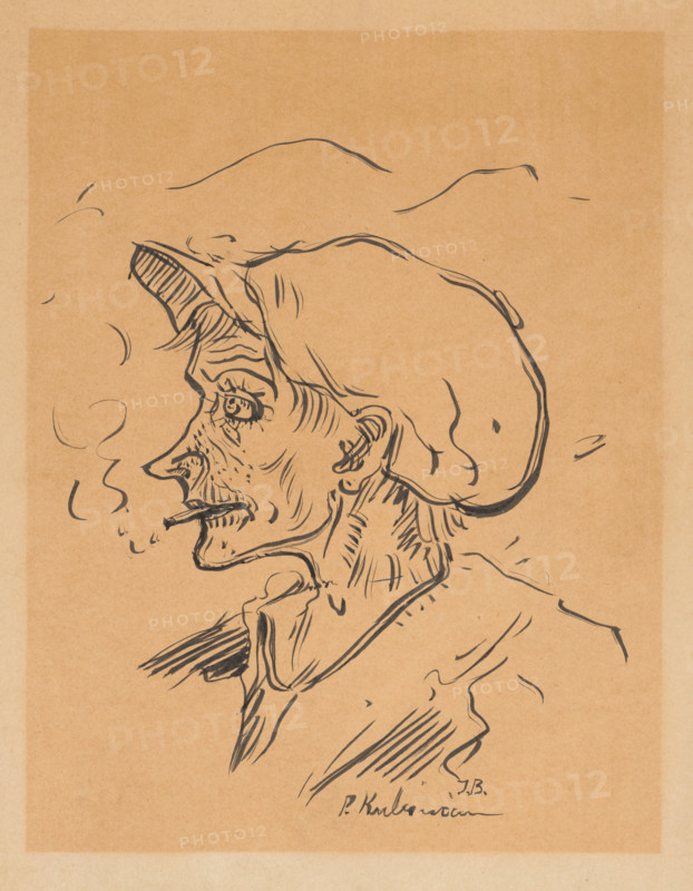 Study of a Head for At the Table, c1940.