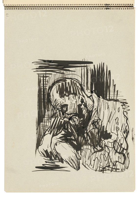 Sketchbook 22 Seated Man, 1st half 20th century.