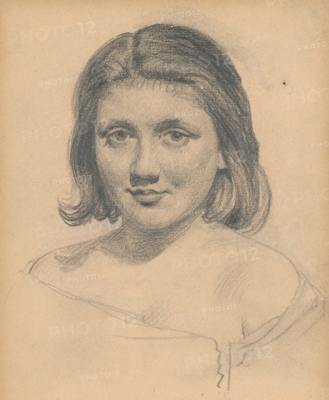 Portrait study of a model, around 1925.