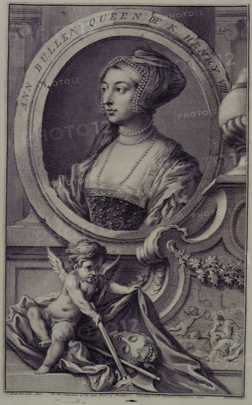 Ann Bullen Queen of K. Henry VIII, c1743-c1751. Creators: Jacobus Houbraken, George Vertue.