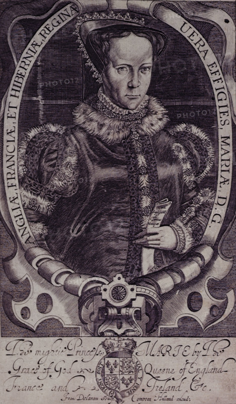 Mary I, Queen of England and Ireland, 1618.  Creators: Renold Elstrack, Francis Delaram.