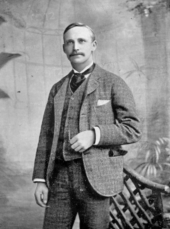 Portrait of the golfer JH Taylor, 1896. Creator: H Cotty Philpot.