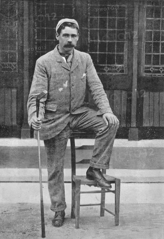 Portrait of the golfer Douglas Rolland, 1896. Creator: H Cotty Philpot.