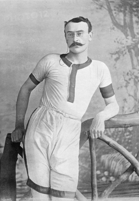 Portrait of the athlete EH Pelling, 1896. Creator: RW Thomas.