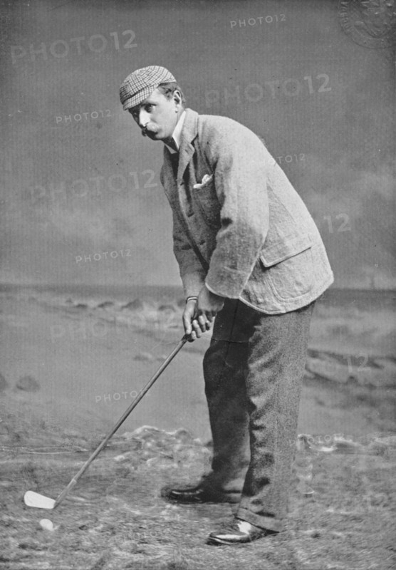 Portrait of the golfer JE Laidlay, 1896. Creator: W Crooke.