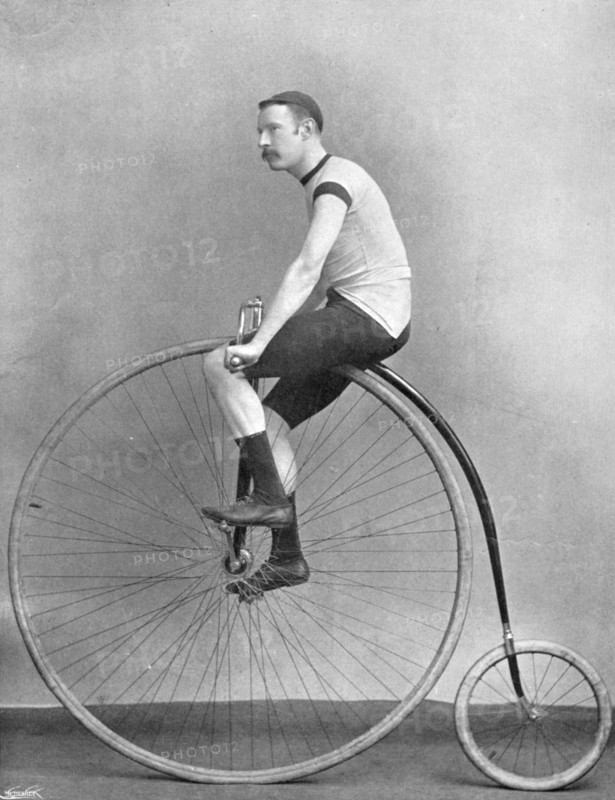 Portrait of the cyclist JH Adams Rowley, 1896. Creator: RW Thomas.