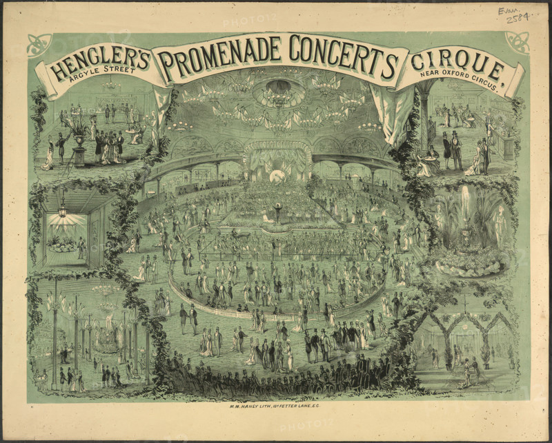 Henglers promenade concerts, c1880.  Creator: Unknown.