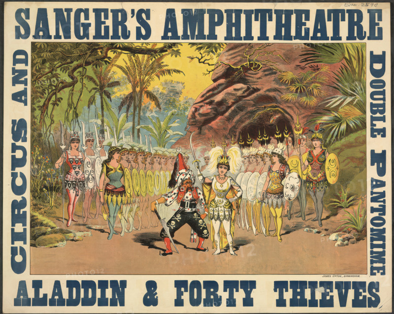 Sangers amphitheatre, 1886.  Creator: Unknown.