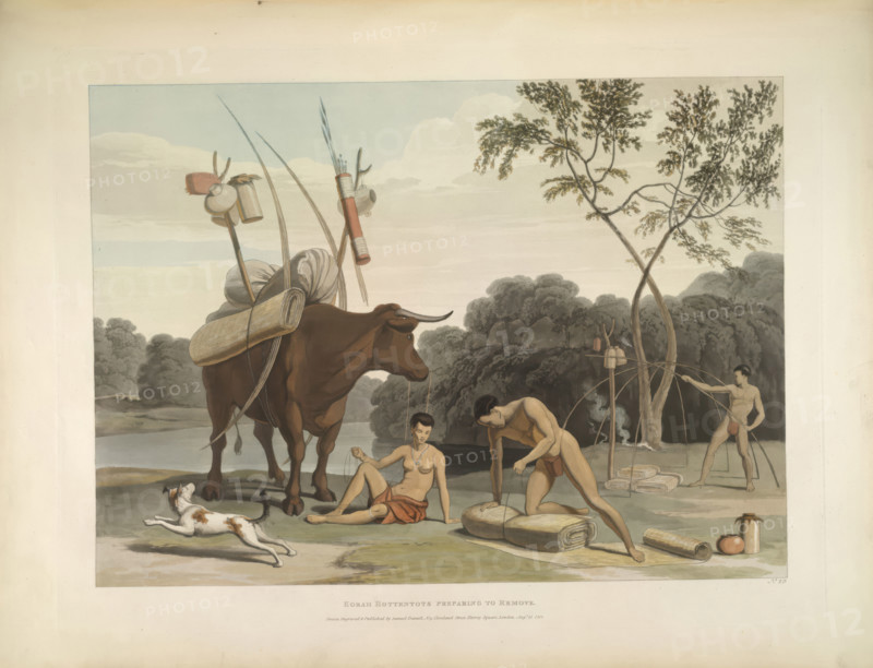 Korah Hottentots, 1804. Creator: Samuel Daniell.