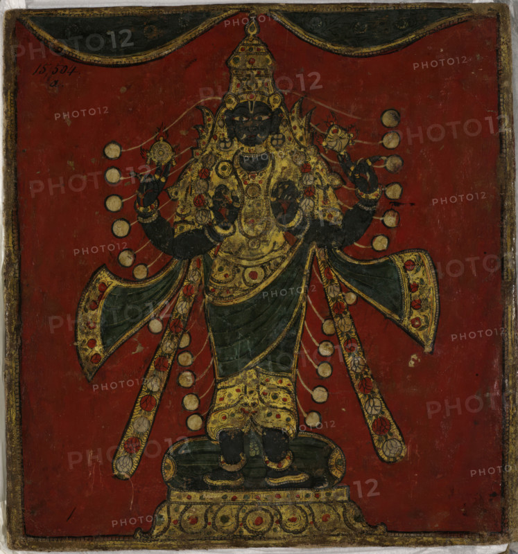 The Supreme Being of Hindu Cosmology, 1800.  Creator: Anon.