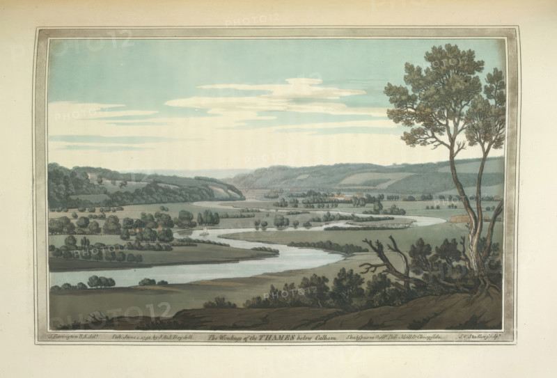 The River Thames, 1794, 1796. Creators: Joseph Farington, Joseph Constantine Stadler.