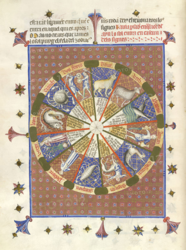 The The Zodiac, last quarter of 14th century. Creator: Unknown.