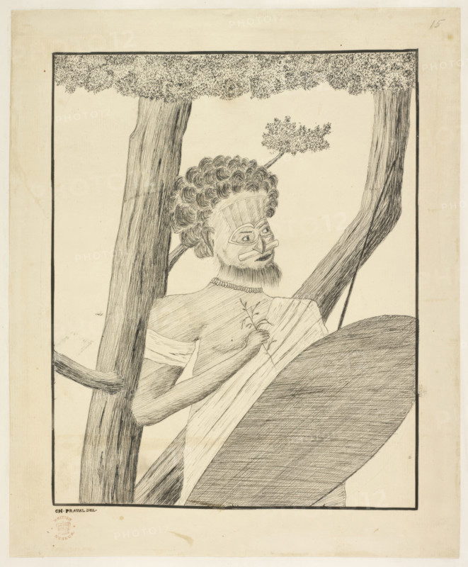 An Australian Aborigine, 1770-1771. Creator: Charles Praval.