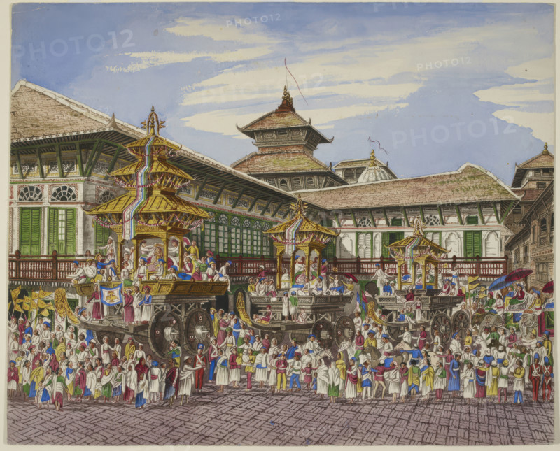 The Kumari Jatra, 1850-1863.  Creator: Unknown.