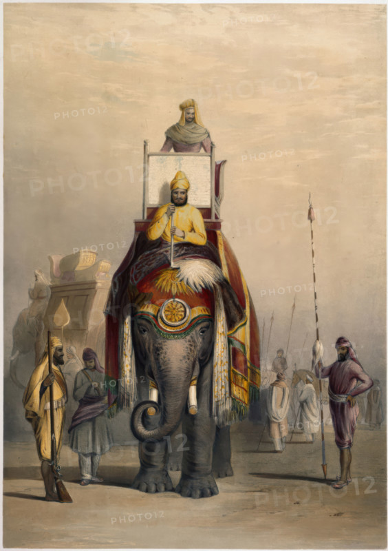 The Rajah of Putteealla, 1844. Creator: Emily Eden.