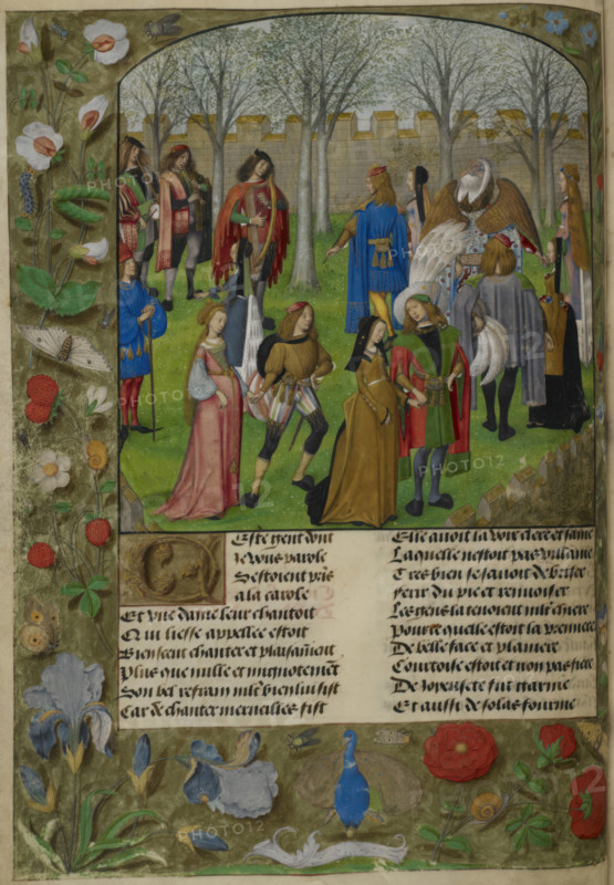 The Carolle in the Garden, 1490-1500. Creator: Unknown.