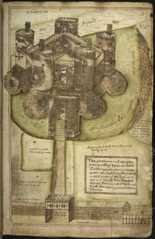 View of the Castle of Lyons (Holt Castle), 1620. Creator: Unknown.